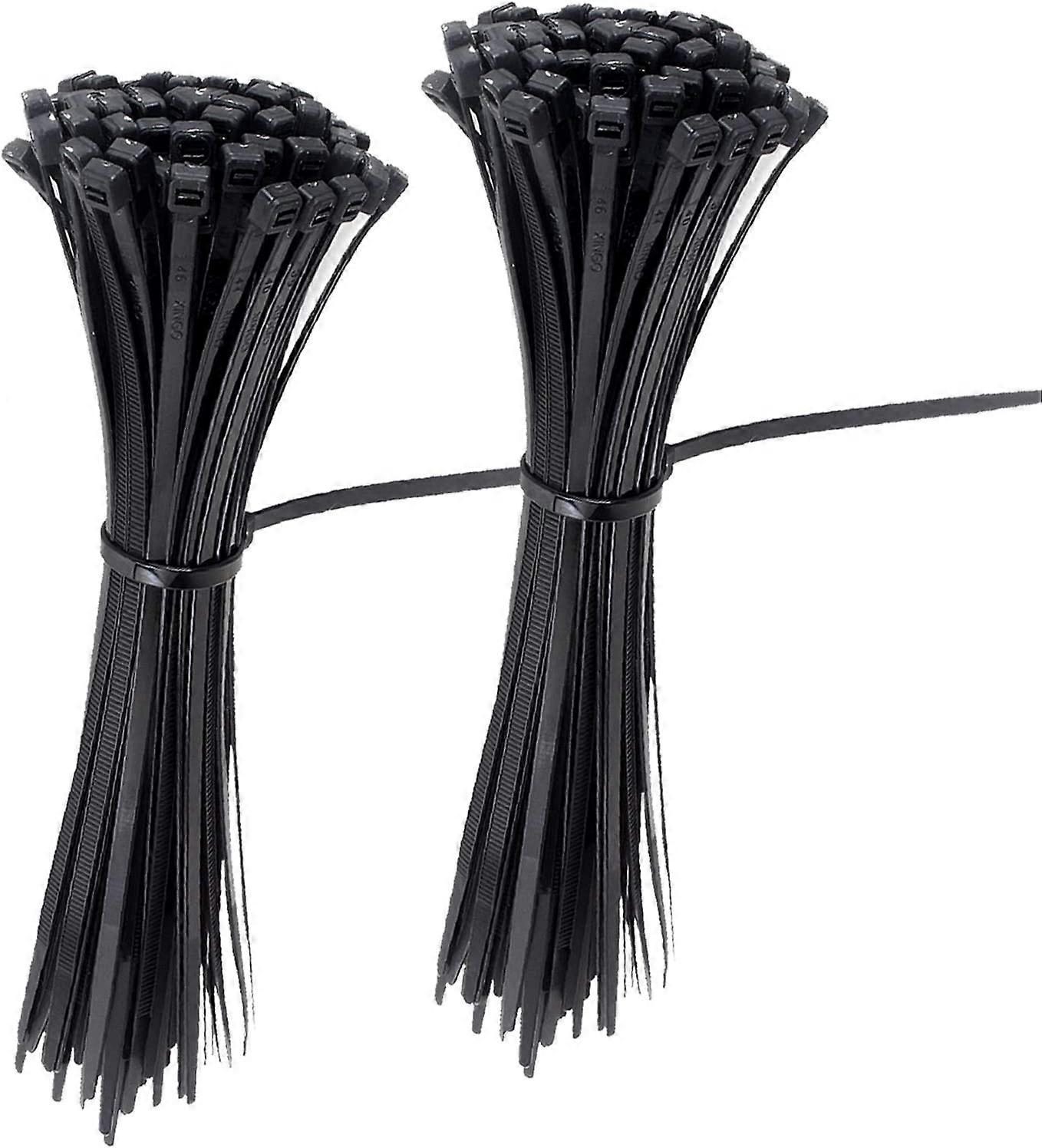 Cable Zip Ties Nylon Self Locking Wire Ties 4 inch 200 Pieces Black