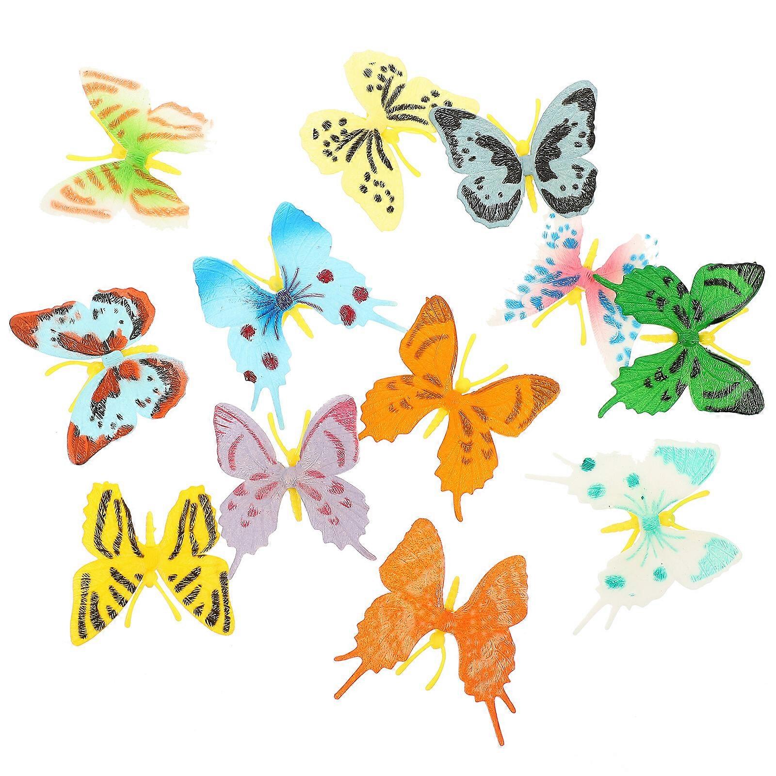 12pcs Realist Fluturi Modele Fluturi Display Modele Jucării cognitive pentru copii
