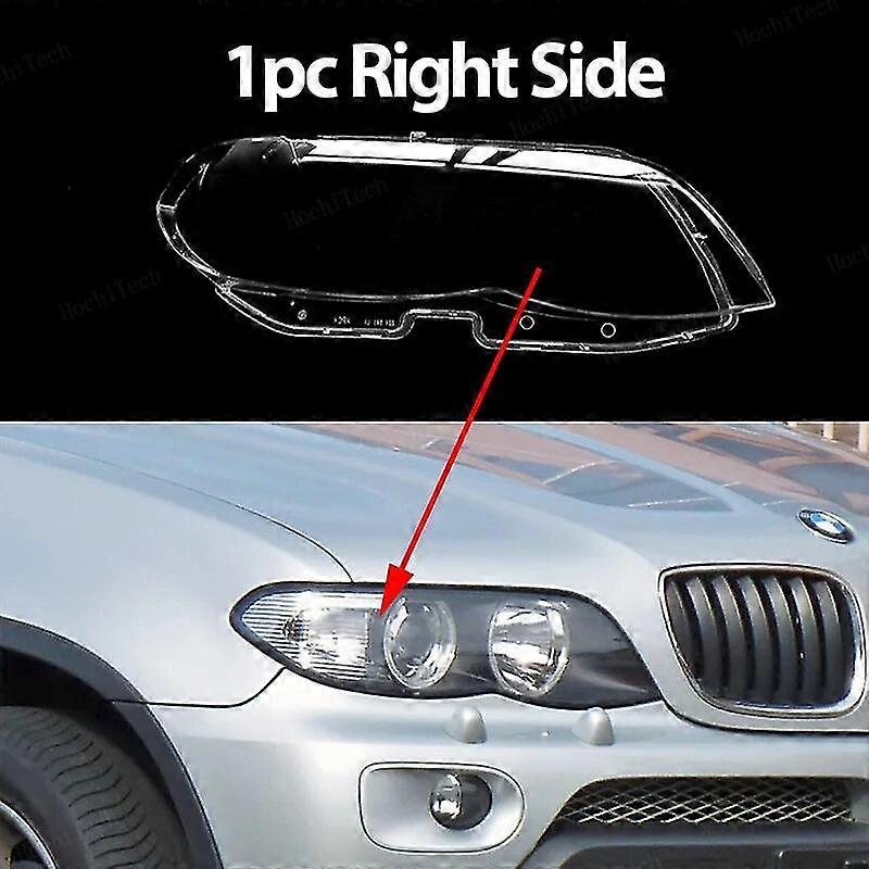 Decoe Clear Headlight Lens Cover Replacement Kit For BMW X5 E53 (2004-2006) - Left & Right Pair - View #3