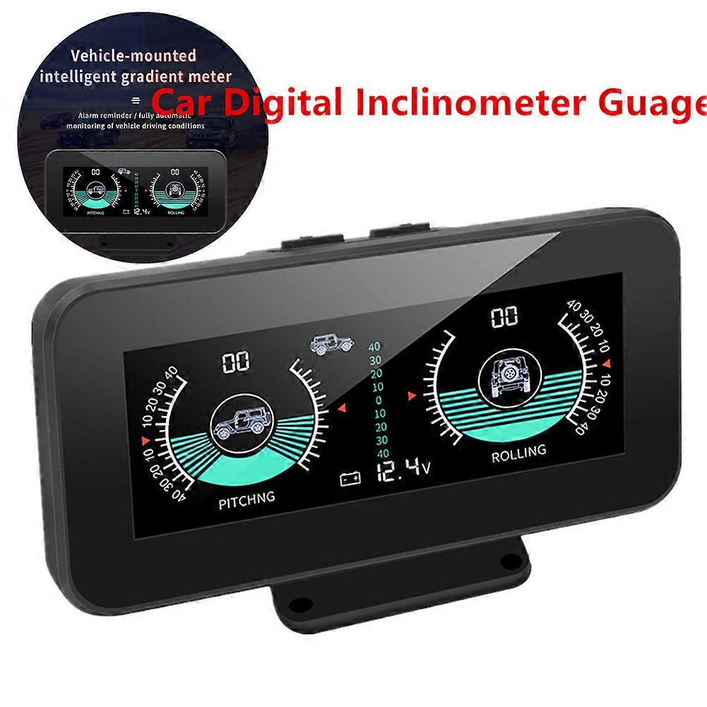 4x4 Inclinometer Car Level Sensor Off-Road Car Digital Inclinometer Guage Tilt Indicator Angle Level Slope Meter Smart Inclinome