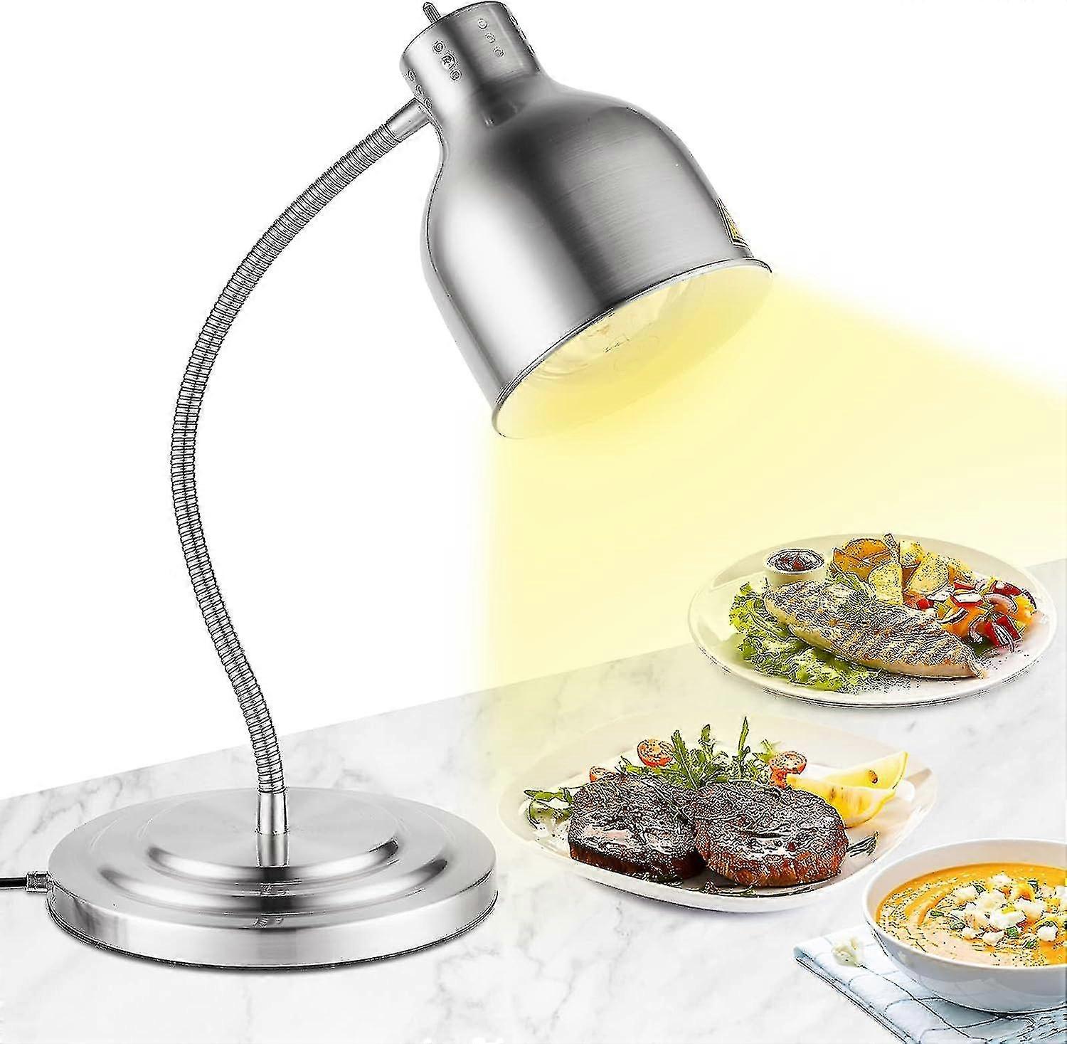 Ελεύθερος λαμπτήρας θέρμανσης τροφίμων 250w ασημένιος λαμπτήρας θέρμανσης τροφίμων μπουφέ με τη μάνικα τεντώσιμος μέχρι 70cm για το εστιατόριο κουζινών μπουφέ (ενιαίος λαμπτήρας) Tw