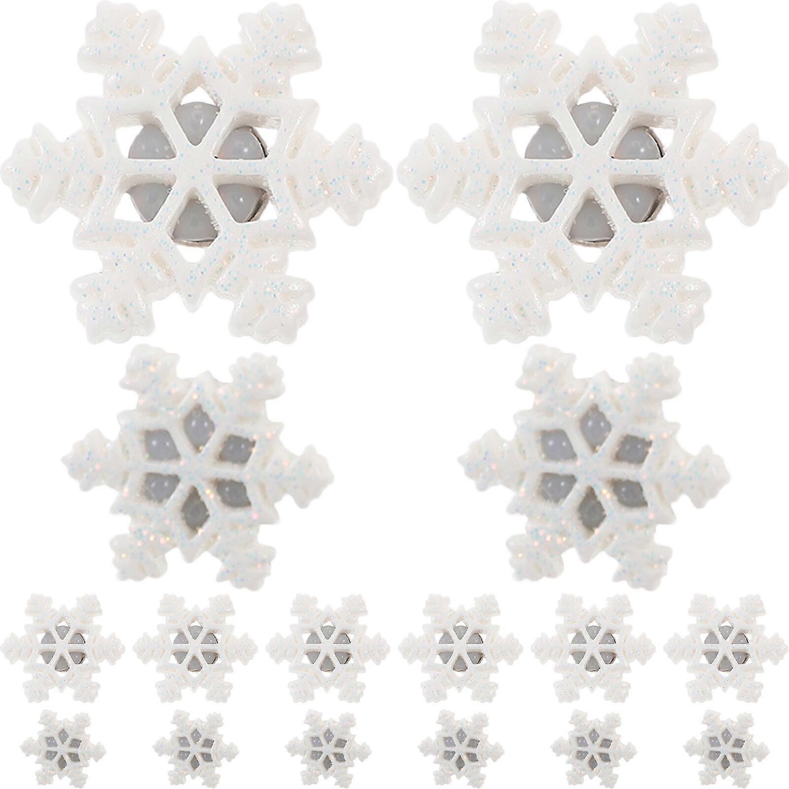 30pcs Snowflake En forme de Push Pin Noël Thumb Tacks Snowflake Pushpins Drawing Pin