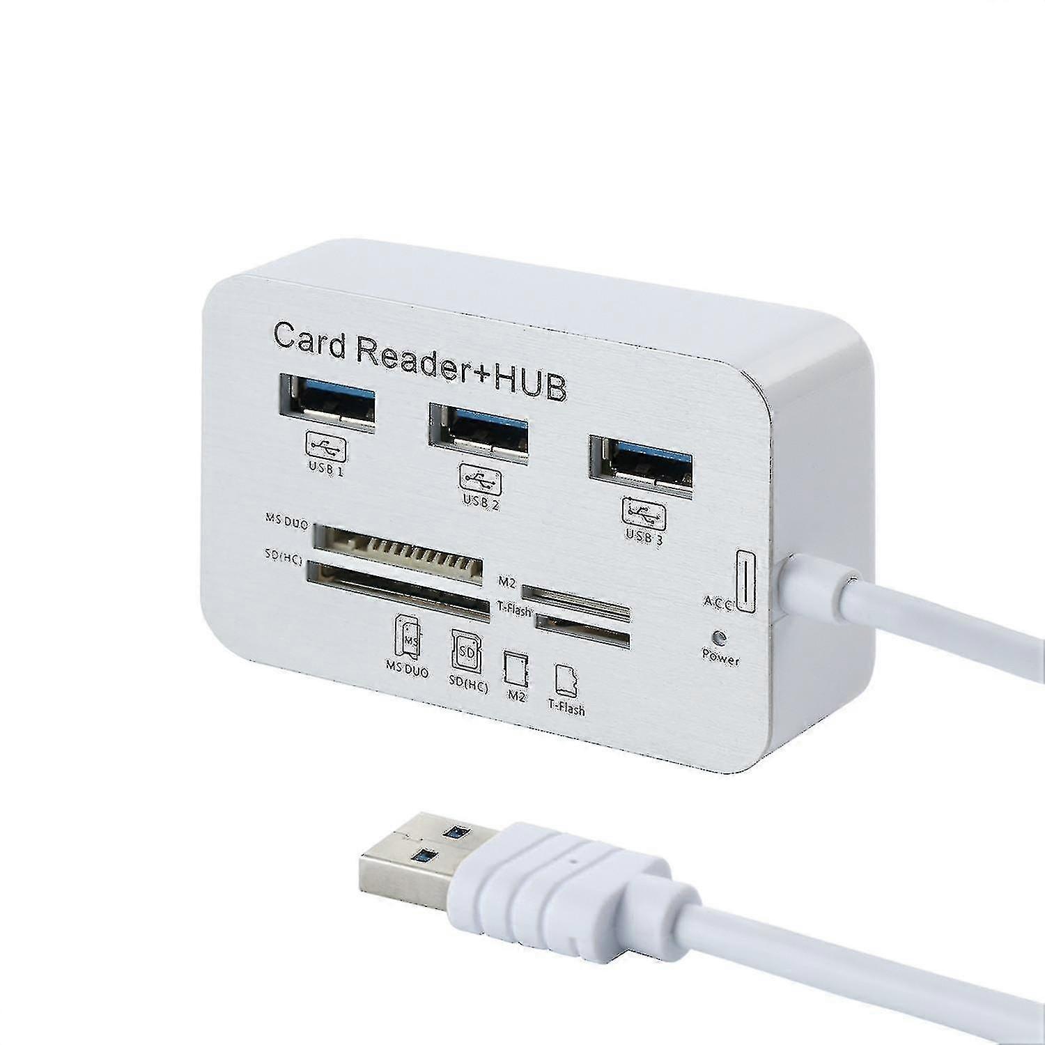High Speed Usb 3.0 Splitter One Drag Three Computer Extension Multi-interface Hub Converter 3.0 Hub Card Reader