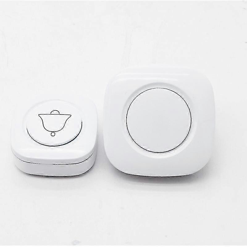 ドアベル、1つの送信機と1つのプラグインレシーバーを備えたワイヤレスIP66ドアベル、200mの範囲のドアチャイム、Hoの4つの音量レベルで44のメロディー