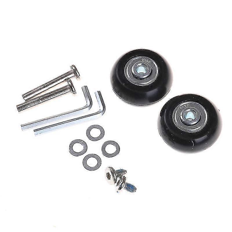 2pcs荷物スーツケースの取り替えの車輪の車軸の修理部品40*18mm