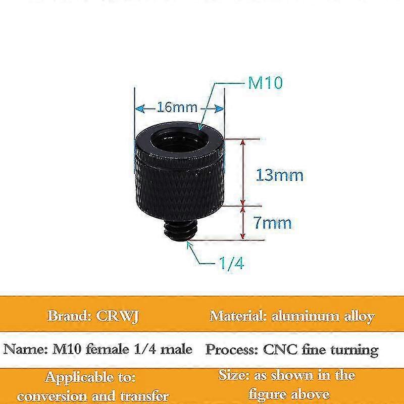 Dual Nuts Tripod Mount Screw 1/4 To M4 M5 M6 M8 M10 Projector Bracket Adapter