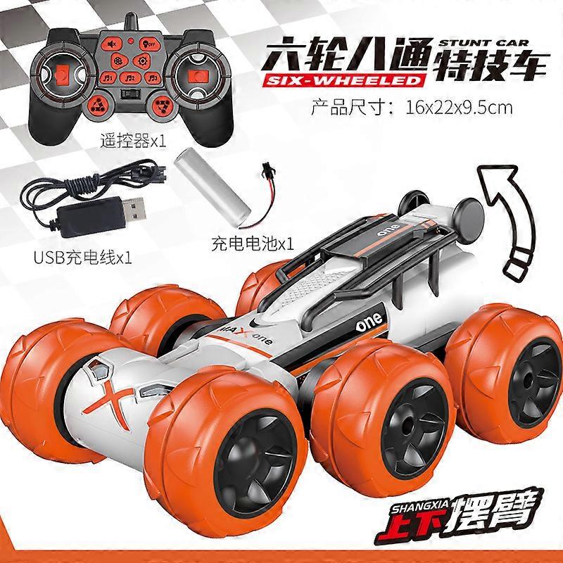 F6 deformação de programação stunt carro rotação deriva escalada seis rodas oito maneira 2.4g controle remoto carro menino brinquedo