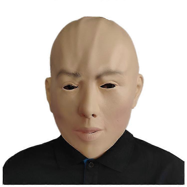 Capa da cabeça da máscara de beleza careca de Halloween