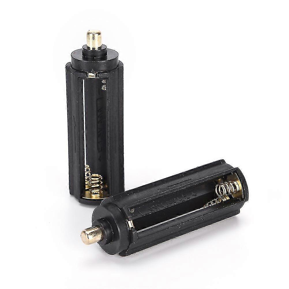 2pcs Plastical Battery Holder Box Case 3 Aaa To 18650 Battery Converter