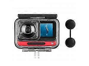 Telesin 45m Unterwassergehäuse Fall Wasserdichtes Gehäuse Objektivabdeckung Schutz für Insta360 One R 360 Edition Kamerazubehör