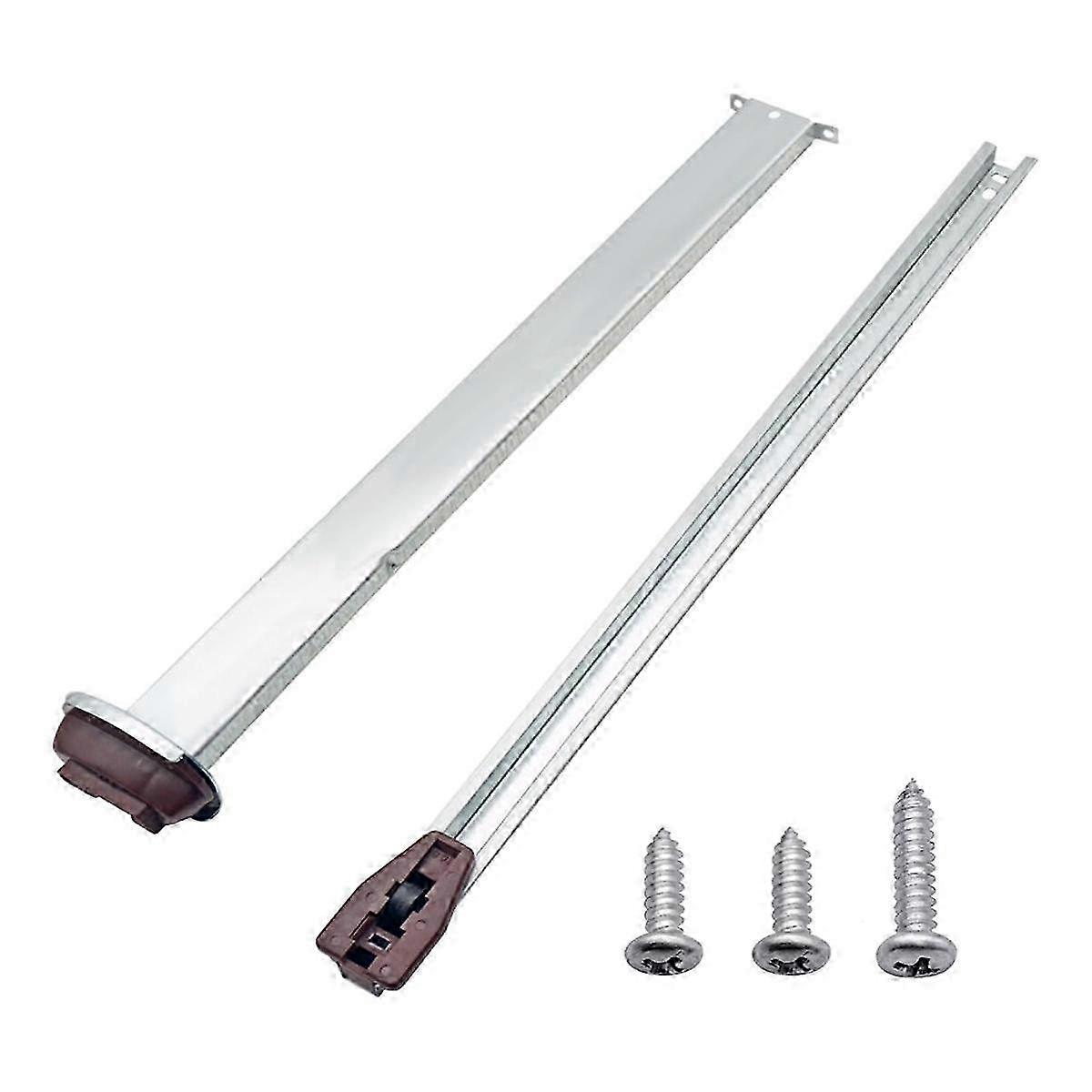Metal Drawer Slide Replacement For Various Dressers And Nightstands, Drawer Track And Rail Kit With Metal Support Plate