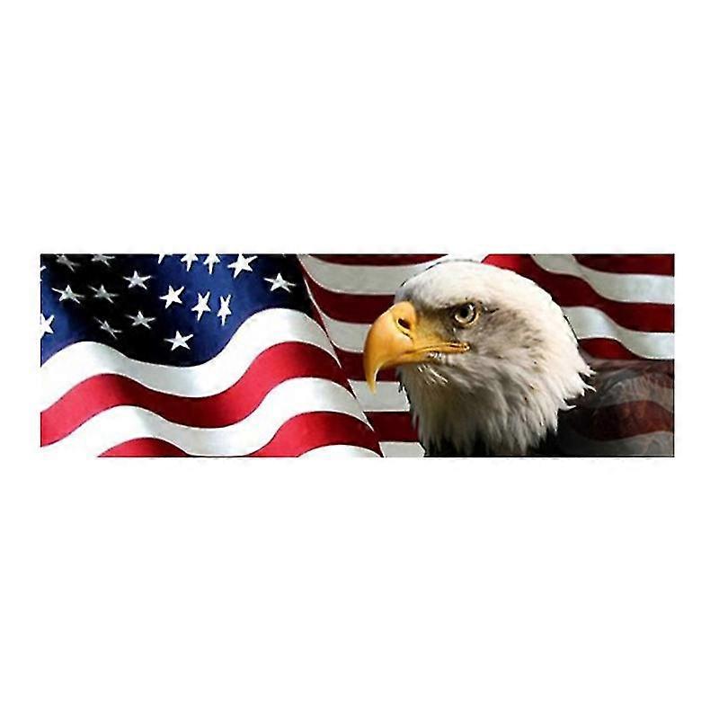 Cool American Flag Eagle Rear Window Graphic Perf Decal Print Sticker Truck Suv