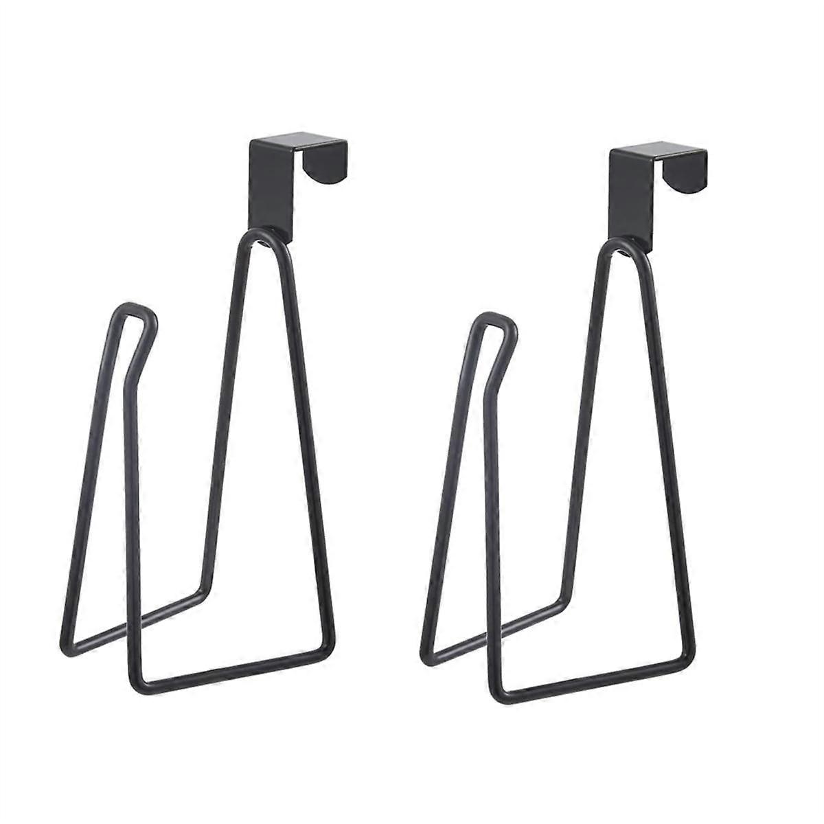 2 Pack Over the Tank Toilet Paper Holder, Toilet Paper Roll Holder Stand, Metal Tissue Holder for B