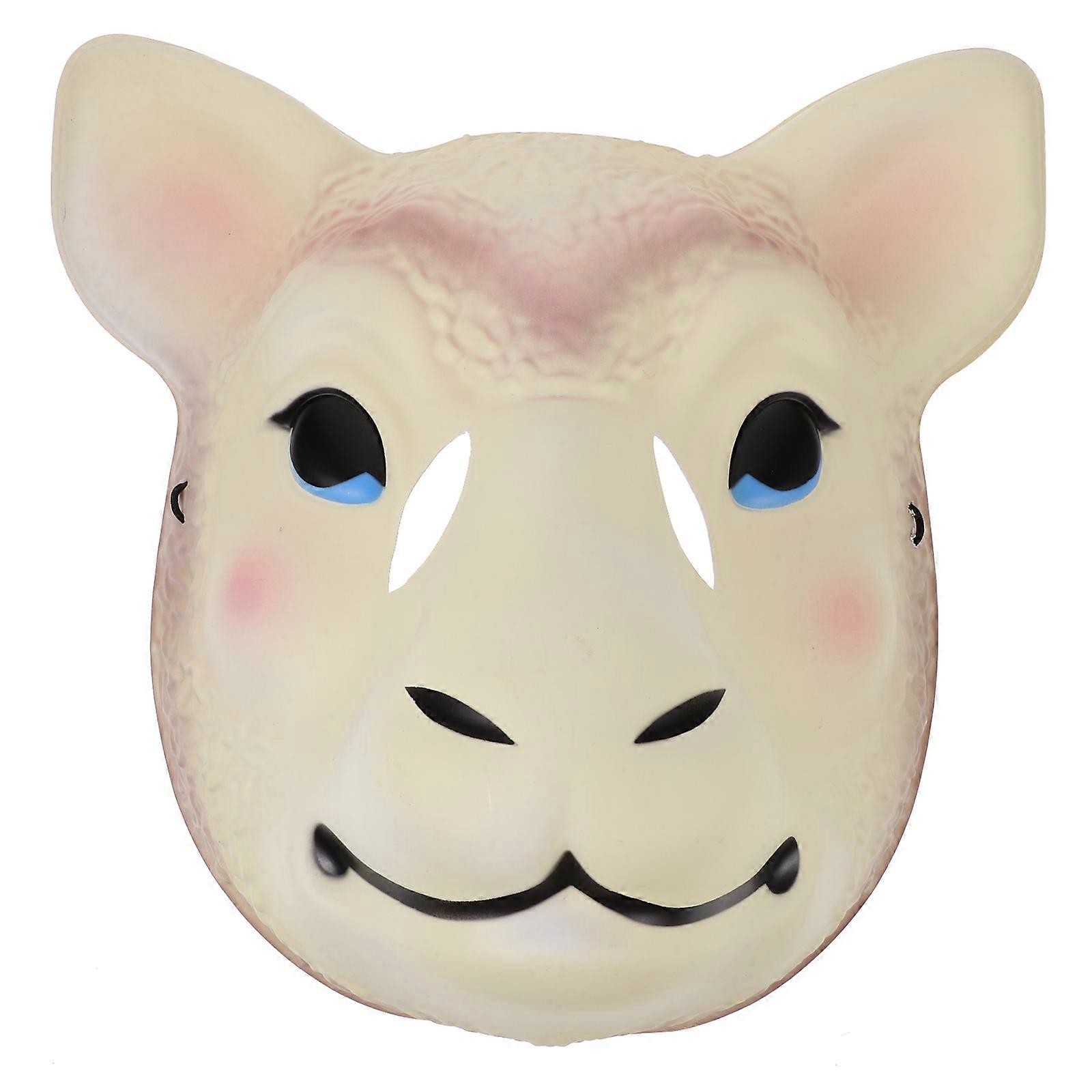 Sheep Mask Cosplay Decorative Mask Halloween Mask Simulation Sheep Head Mask