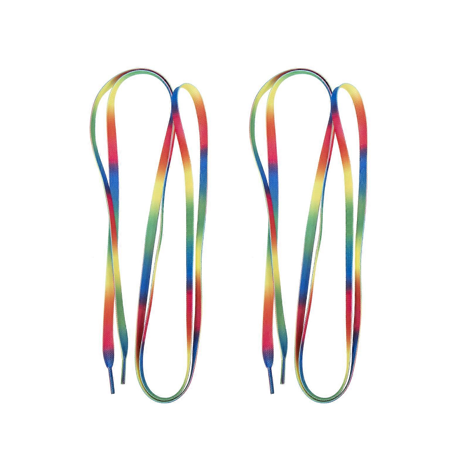 1 Pair of Flat Colored Shoelaces Skate Shoe Laces Roller-skate Laces Sports Shoe Laces