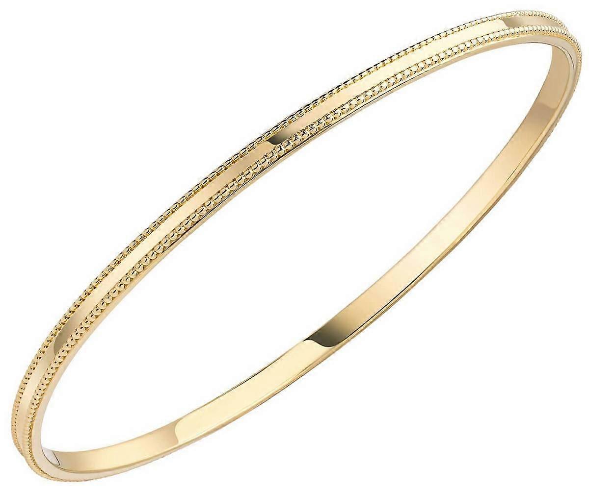 Beginnings Millegrain 3mm Bangle - Gold