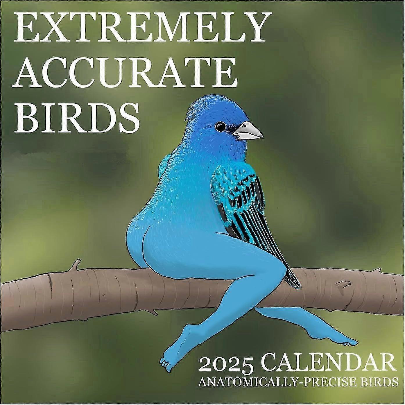 2025 Calendar Of Extremely Accurate The Birds, 2025 Extremely Accurate Birds Calendar, Decorative Wall Calendar For Bird Lovers