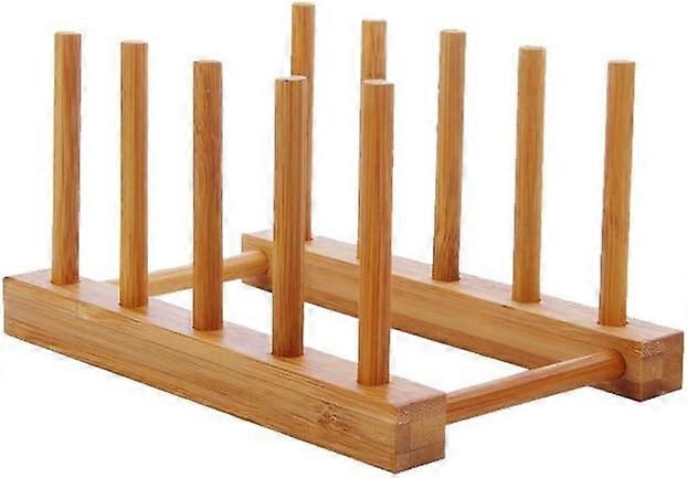Bamboo Dish Drying Rack, Collapsible Design, Efficient Storage Organizer for Kitchen