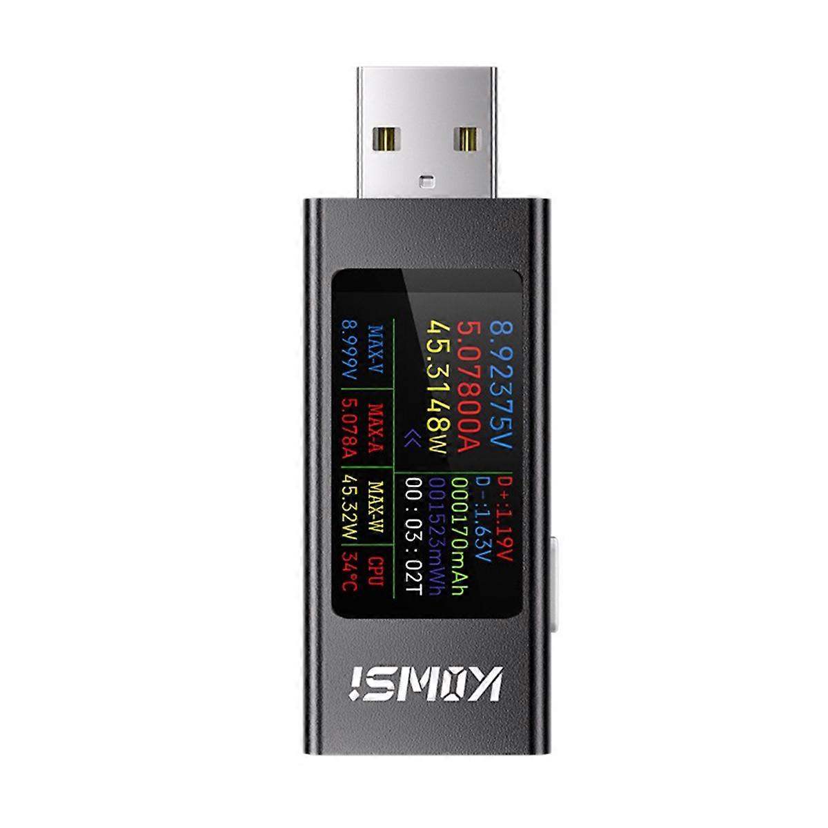 USB Ammeter Multi-Function Digital Display DC Voltage Ammeter Power Meter Cell Phone Charging Test