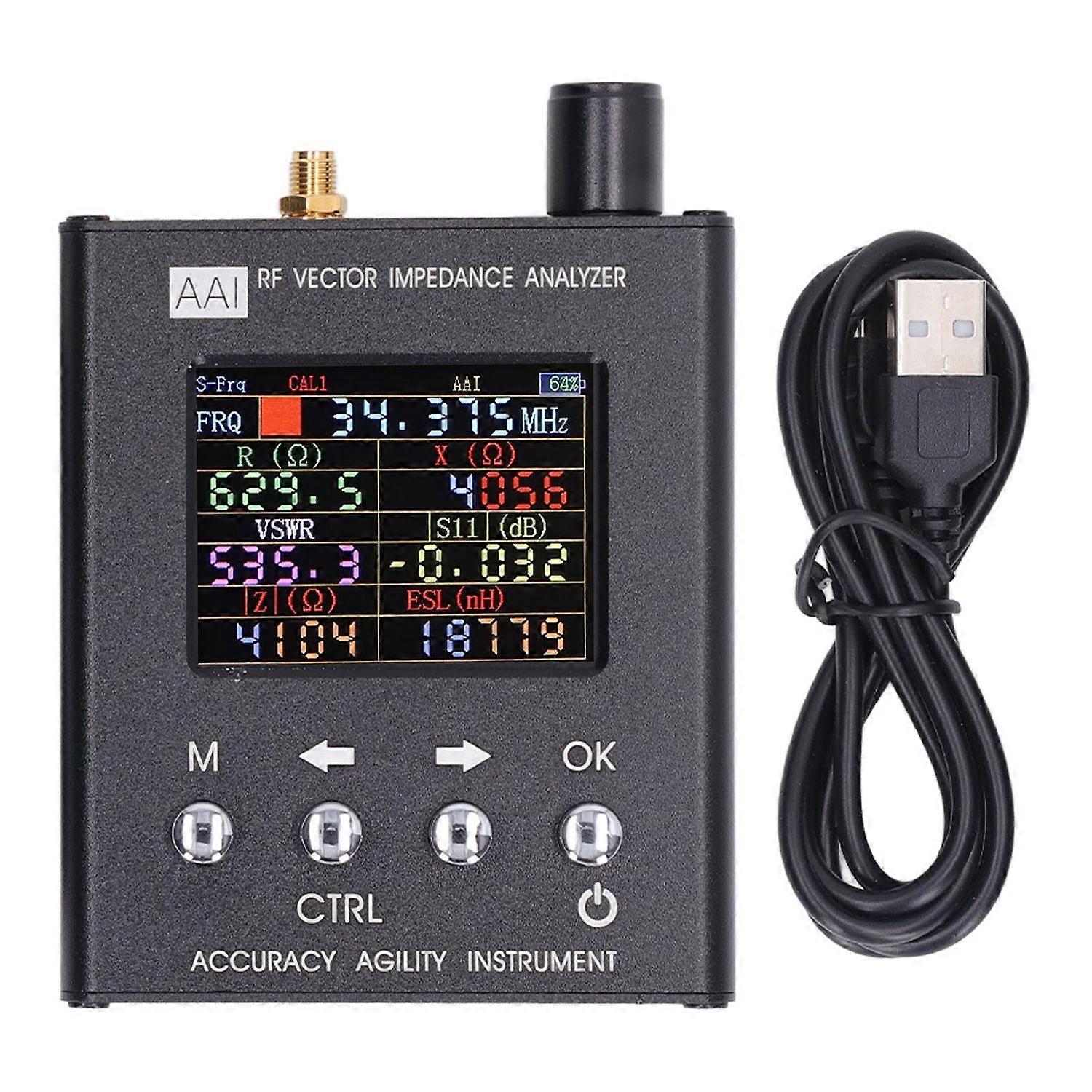 Spectrum Analyzer 34.375‑2700MHz Vector Frequency ANT SWR Analyzer for Testing Antenna RF