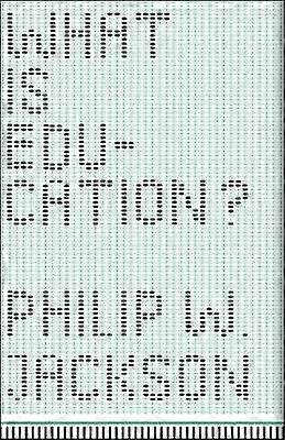 What Is Education?