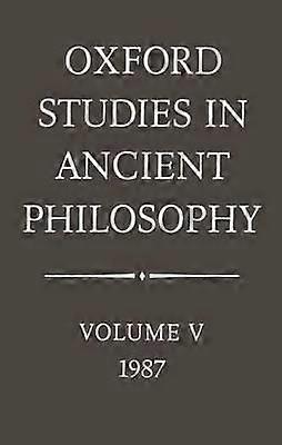 Oxford Studies in Ancient Philosophy