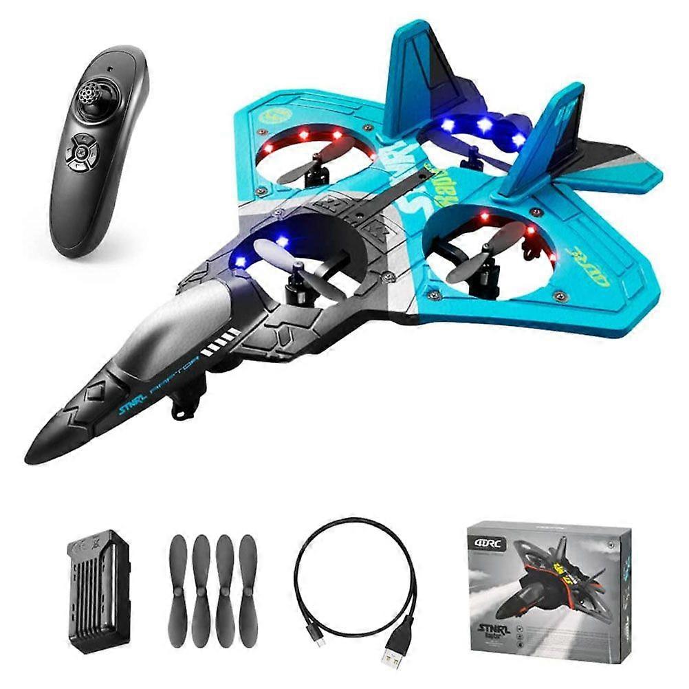 Remote Control Airplane RC Fighter Quadcopter with 360 Flip Function Altitude Hold Dual Mode Gravity Sensing Gift Toy for Kids and Beginners