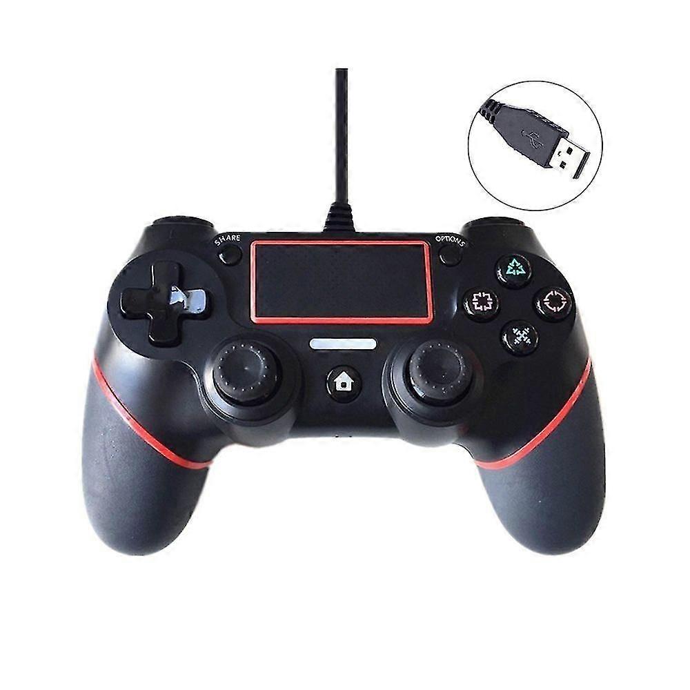 Wired Game Controller for Sony Playstation PS4 (Red)