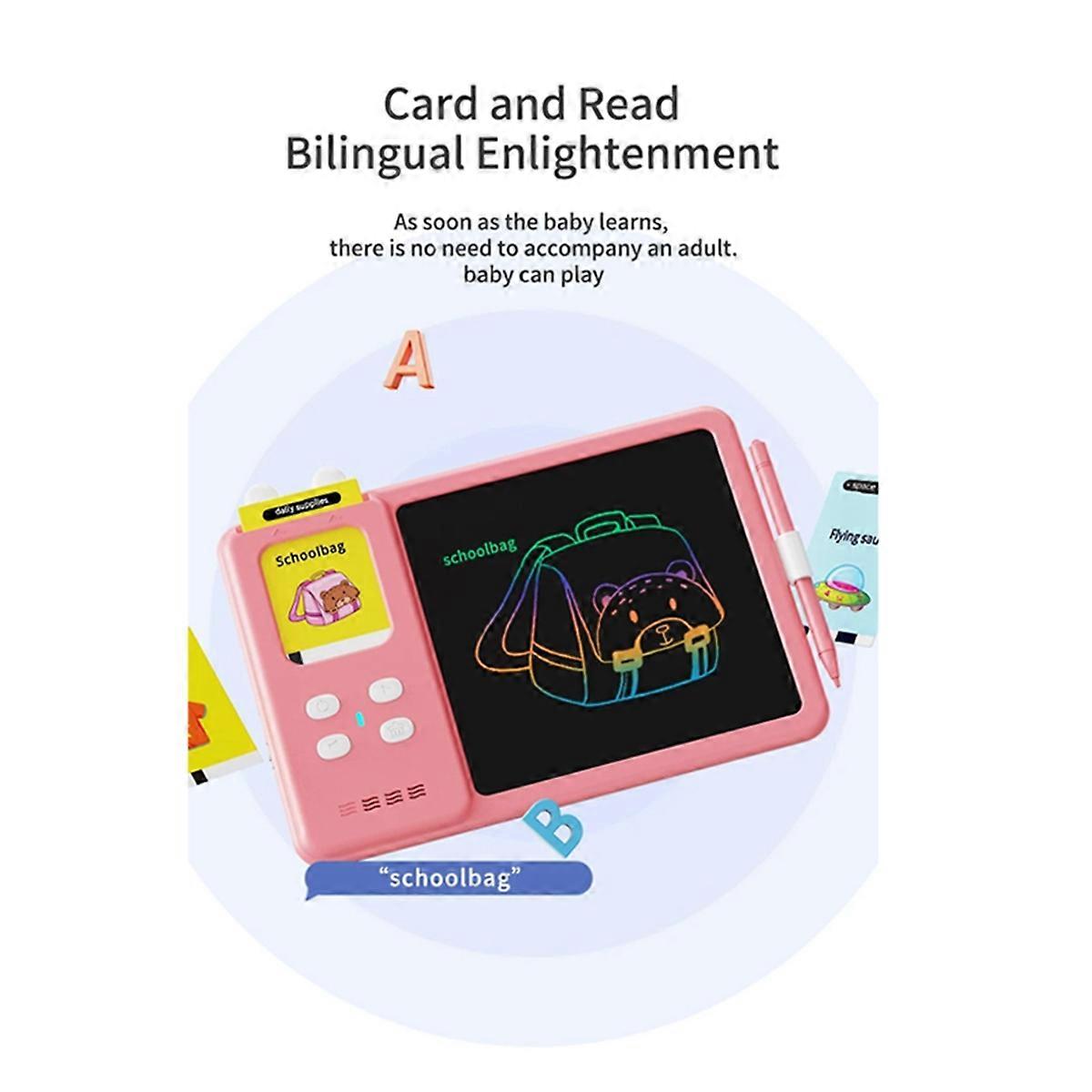 Children'S Painting Lcd Writing Tablet Visual Text Learning Machine Toys Speaking Kids Drawing Boar