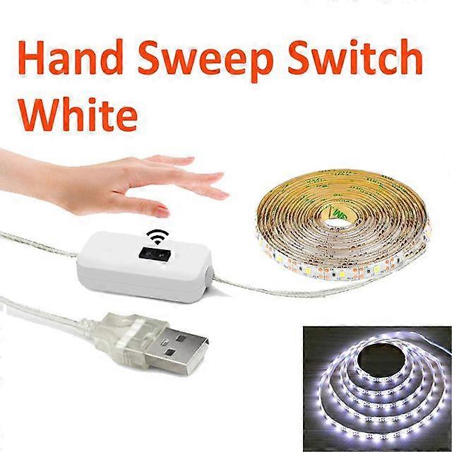 Hand Sweep Sensor Mirror Light Flexible USB LED backlit for bathroom bedroom dressing mirror vanity lamp With Adhesive Tape
