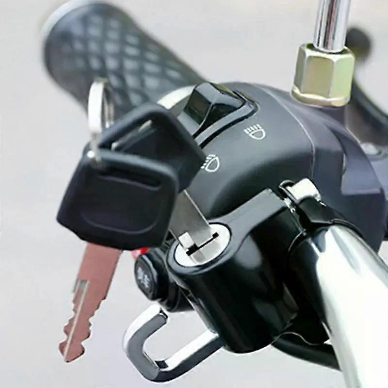 Electric vehicle helmet lock anti-theft lock fixed bicycle motorcycle helmet hook lock basket charging cable device lock