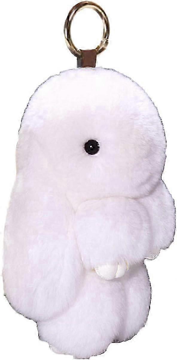 Bunny Keychain Cute Rex Rabbit Fausse Fourrure Keychain Car Handbag Keyring Keyring