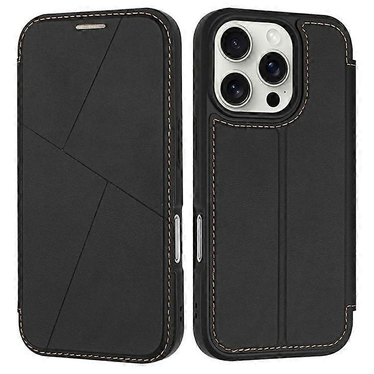 Compatible For iPhone 16 Pro Max Case Magnetic Closure Card Slot Leather Flip Phone Cover
