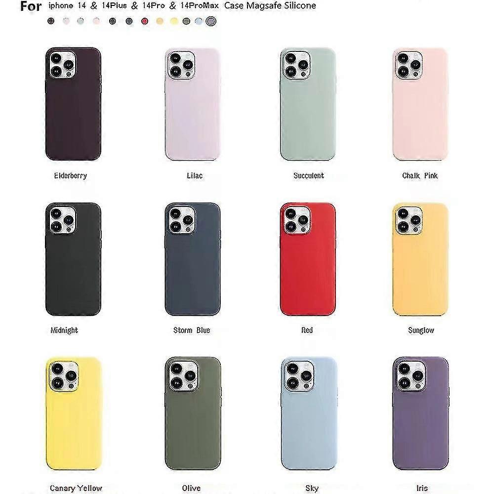 Silicone Case With Magsafe For Apple-iphone 14/ 14 Pro /14pro Max Case