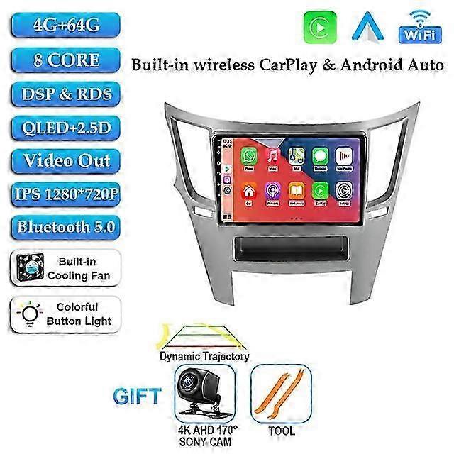 Android 12 For Subaru Outback 4 Legacy 5 2009-2014 Car Radio Multimedia Video Player GPS Navigaion Head Unit DSP 2Din