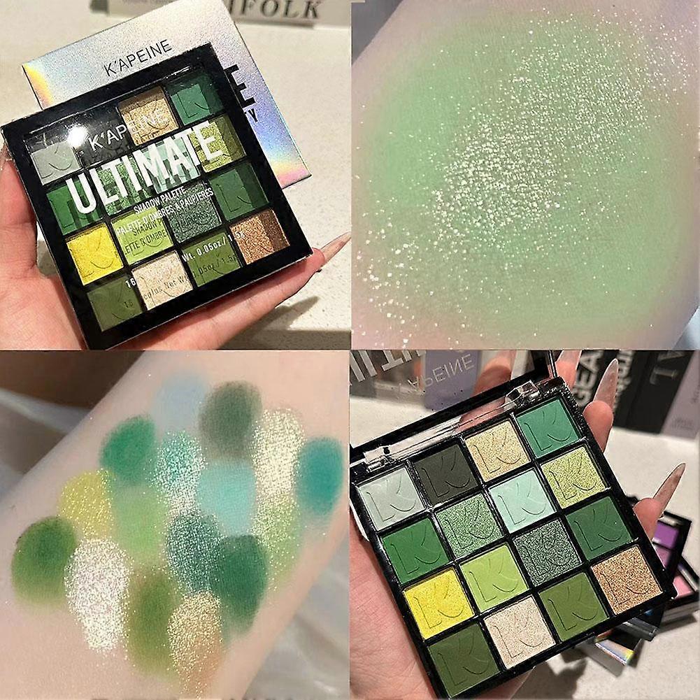 16color eye shadow palette, silk eye shadow, matte, sparkling, water&sweat proof