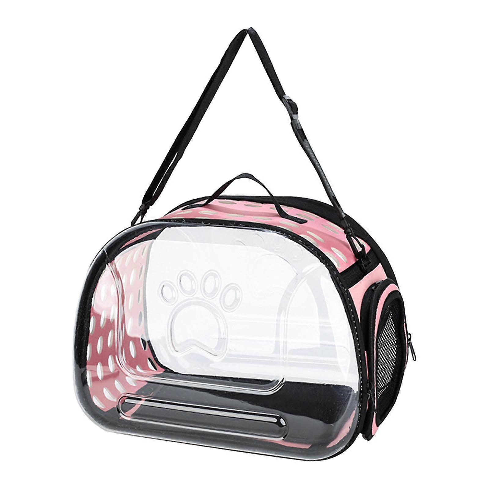 Collapsible Soft Sided Pet Carriers Pets Bubble Bag Clear Transparent Cat