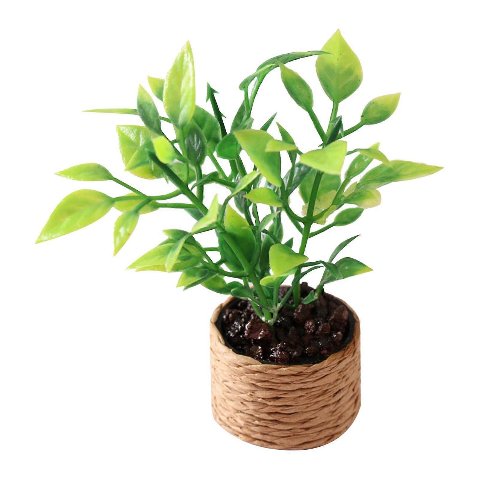 mikro landskap 1:12 konstgjord mini dockhus scen bonsai modell inredning