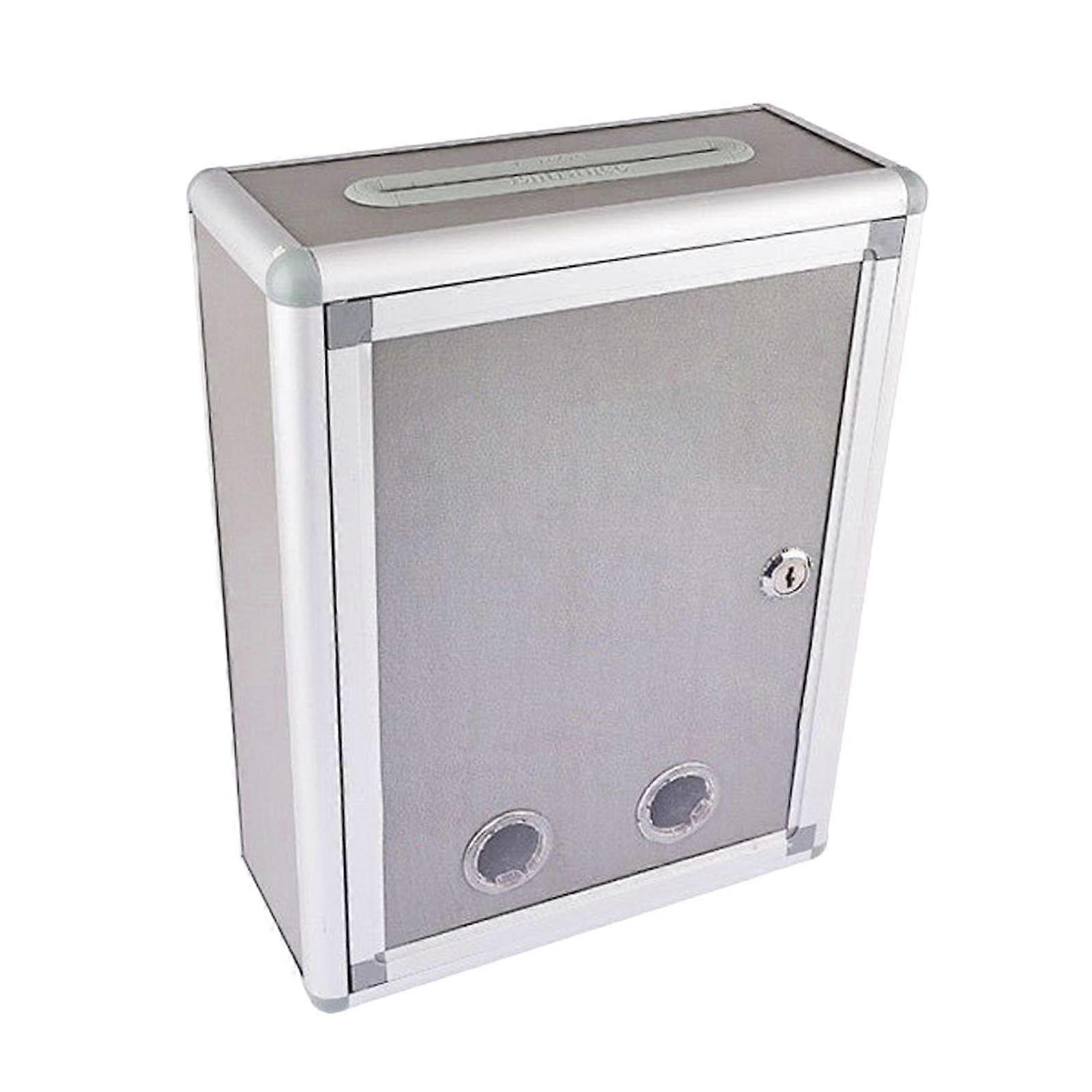 Locking Wall Mounted Mailbox Mailbox with Key Lock Postbox Weatherproof, Key