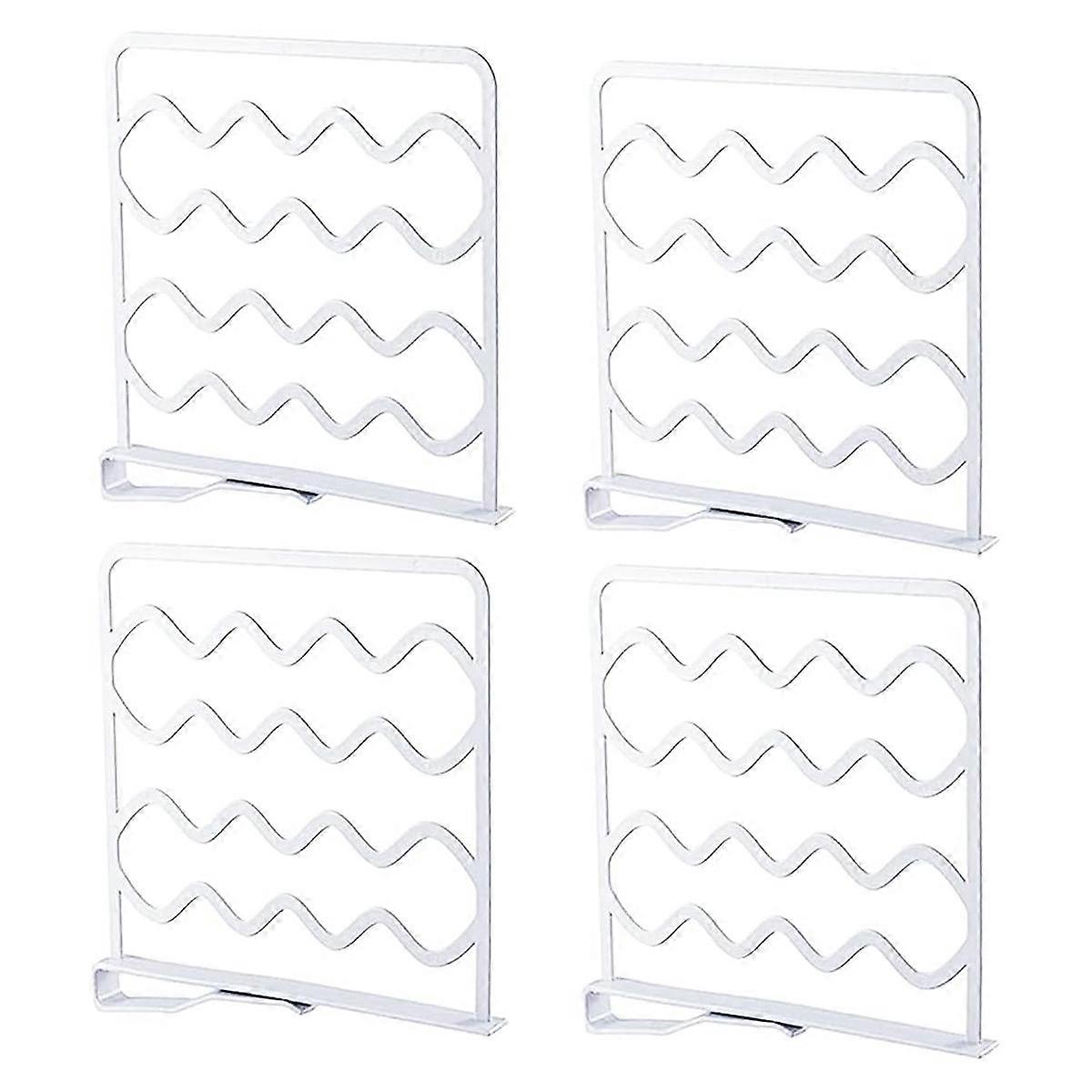 Effortless Organization, Space Saving Robust Resilient Closet Organizer for Wardrobe, Kitchen, Office (4-Pack)