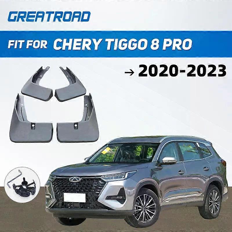 4Pcs For Chery Tiggo 8 Pro 2020 2021 2022 2023 Mudflaps Mud Guards Flaps Splash Guards Mudguards Fender Front Rear Wheel Ac