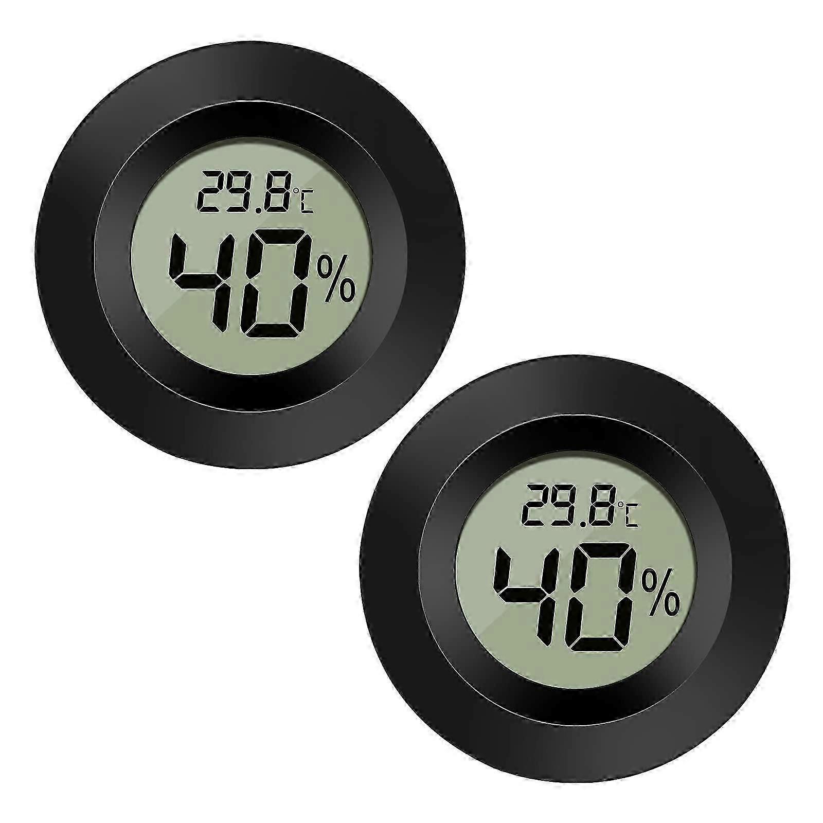 2-pack hygrometer termometer digital LCD-skärm utomhus fuktmätare