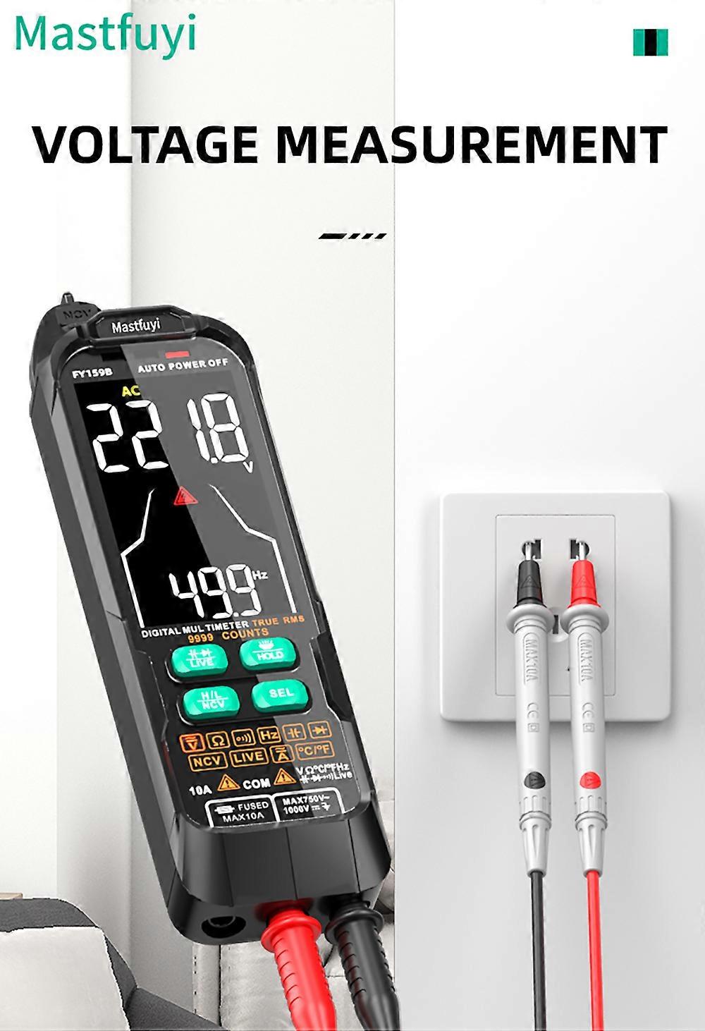 Mastfuyi FY159B Digital Intelligent Fully Automatic Portable Multimeter, Digital Display Multimeter