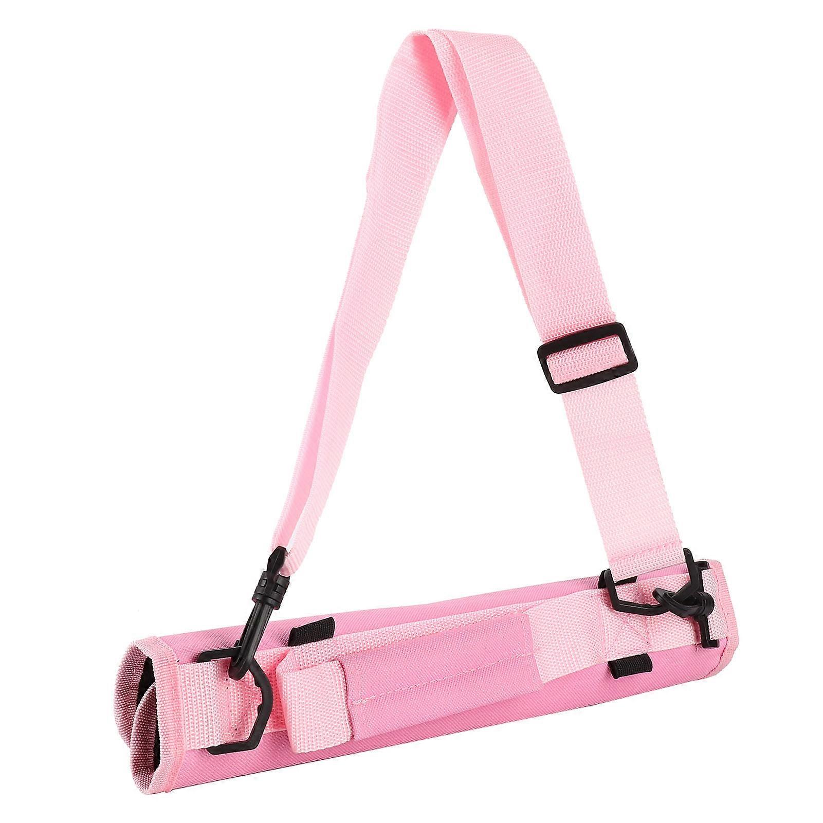Portable Golf Club Carrier Bag Half Sleeve with Adjustable Shoulder Strap Golfer AccessoryPink