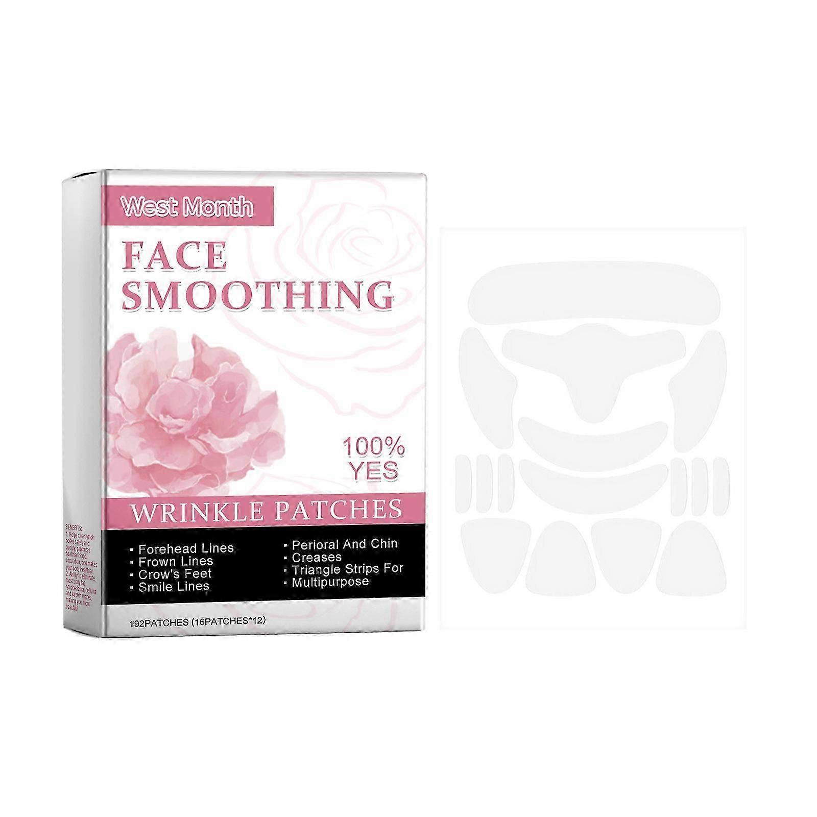 Face Wrinkle Remover Strips, Anti-Wrinkle Pads, Facial Patches, Face Wrinkles Plasters for Smoothing Eyes, Mouth or Forehead Wrinkles
