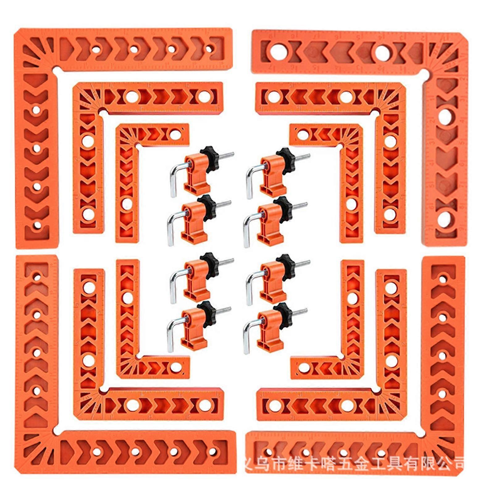 8 Set Woodworking Corner Clamps for Accurate 90 Degree Positioning Furniture Carpentry Right Angle Positioning Squares