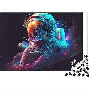 300/500/1000 Peças Quebra-cabeças para Adultos Astronauta Espacial Quadrados Quebra-cabeças para Adultos & Crianças Quebra-cabeças de Madeira Quebra-cabeça Educacional Jogo Familiar