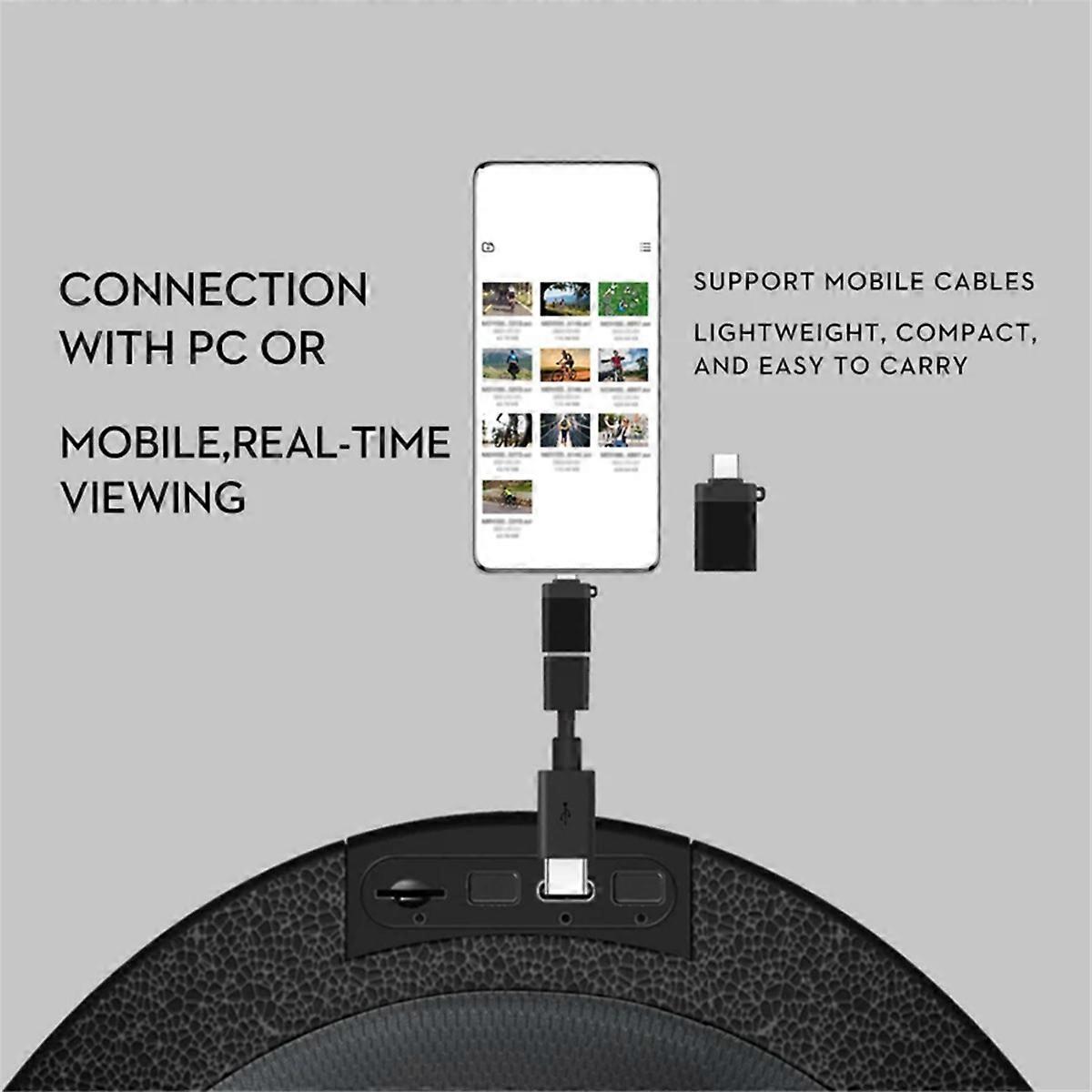 Bluethooth Helmet Recorder Camera with Action Camera-Black