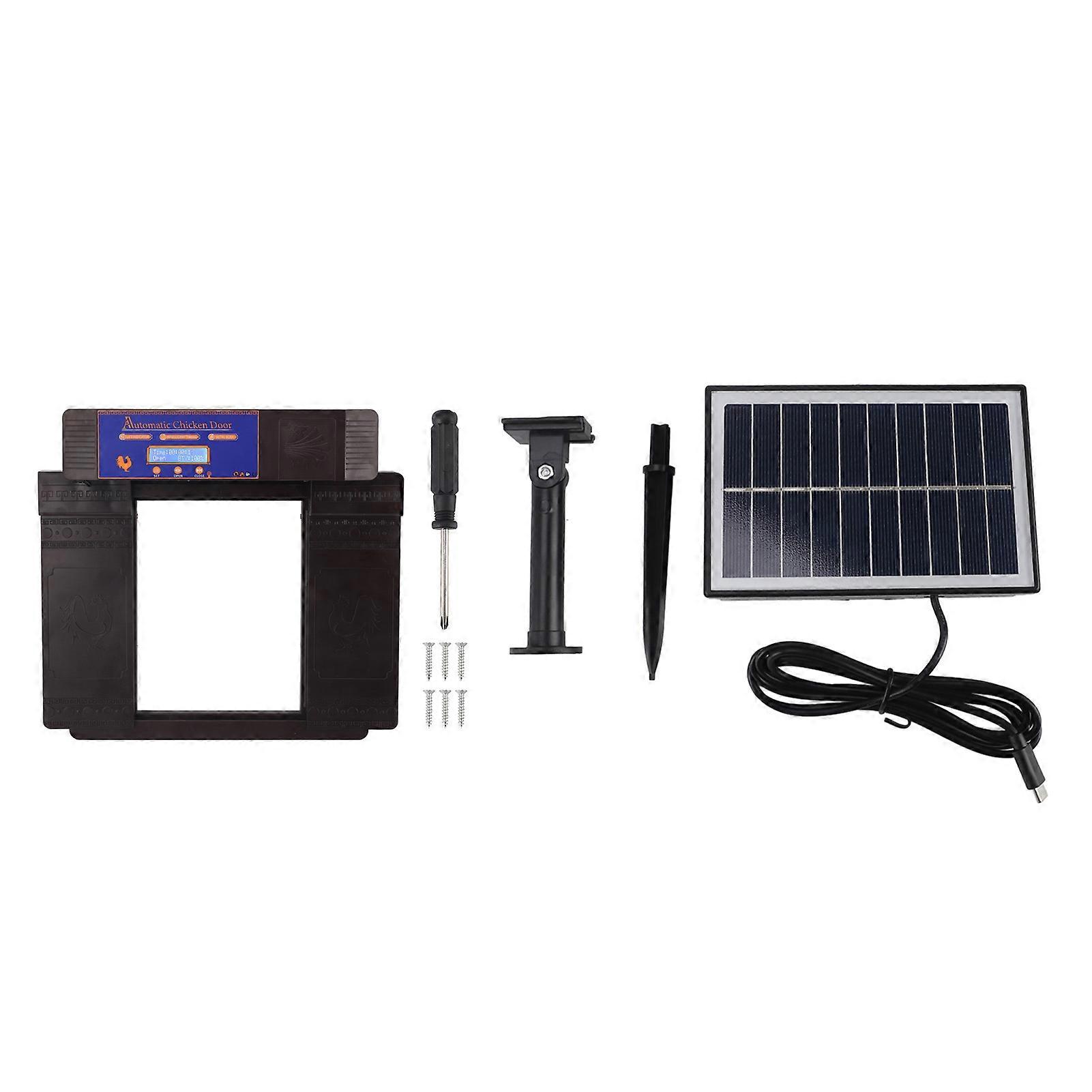 Automatic Chicken Coop Door Remote Control Light Sensing Timer Setting Auto Coop Door Opener