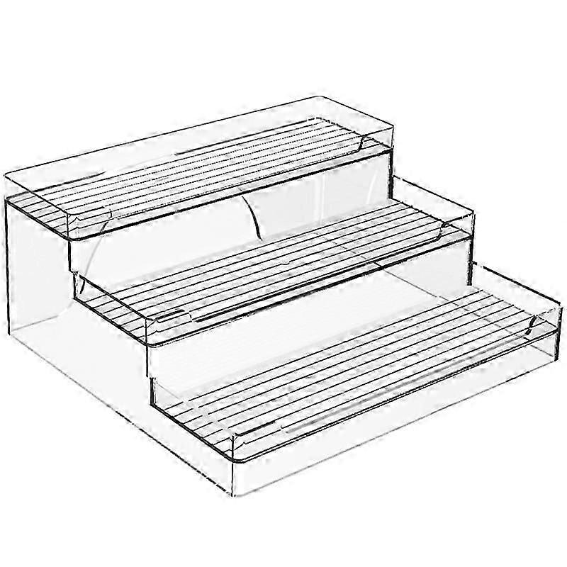 Tiered Cupboard Shelves - Frees Tanding Kitchen Pantry Storage for Tins, Jars and Cans - for Pantri